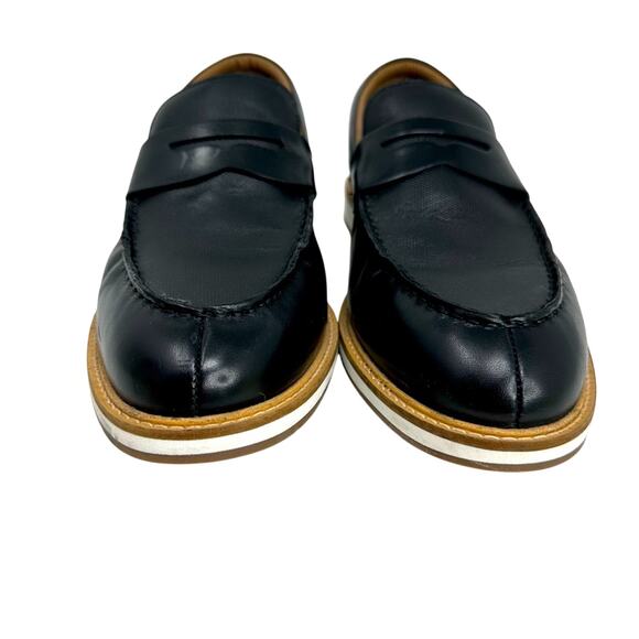 Thomas & Vine Watkins Penny Loafer - Black White main image 6
